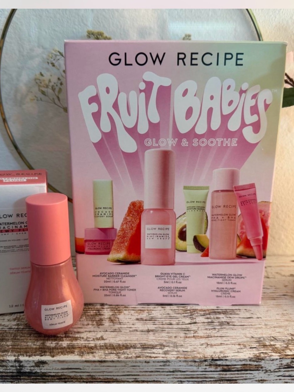 Glow Recipe Fruit Babies Set - Pink and Cream Packaging